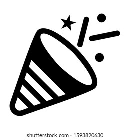 confetti icon isolated sign symbol vector illustration - high quality black style vector icons
