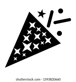confetti icon isolated sign symbol vector illustration - high quality black style vector icons
