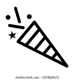 confetti icon isolated sign symbol vector illustration - high quality black style vector icons
