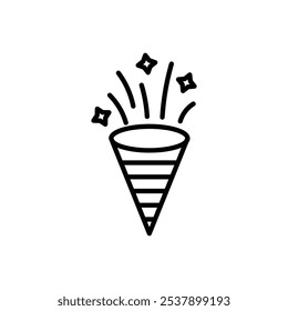 Confetti icon logo set vector