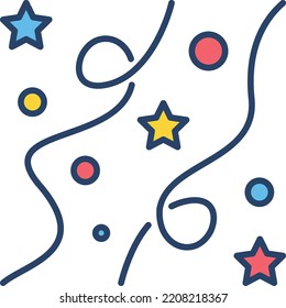 Icono, logotipo o símbolo de confetti