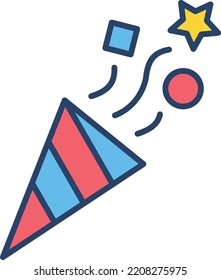 Konfetti-Symbol, Logo oder Symbol