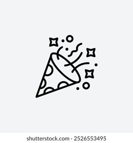 Confetti icon on white background