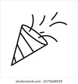 confetti icon. part decoration element