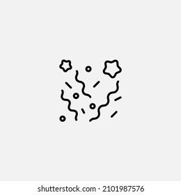 Confetti icon sign vector,Symbol, logo illustration for web and mobile