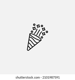 Confetti icon sign vector,Symbol, logo illustration for web and mobile