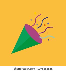 Confetti icon vector