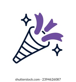 confetti icon. vector dual tone icon for your website, mobile, presentation, and logo design.
