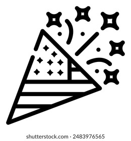 Confetti icon for web, app, infographic, etc
