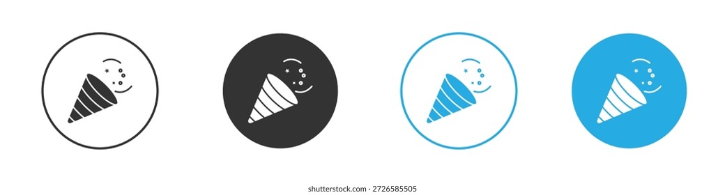 Iconos del confeti, para el concepto móvil y el Diseño web. Ilustración vectorial. EPS10