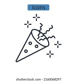 Konfetti-Symbole Symbol, Vektorelemente für Infografiken