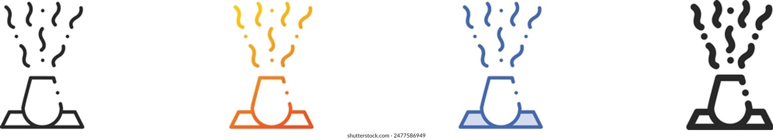 confetti icon.Thin Linear, Gradient, Blue Stroke and bold Style Design Isolated On White Background