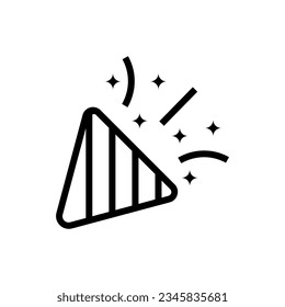 Ilustración de Confetti. Icono de Confetti. Vector confetti.
