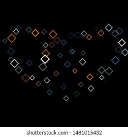 Confetti isolated minimal geometric cover template of isolated elements.Future geometric cover confetti isolated. Used as print, card, backdrop, template, texture, background, wallpaper, banner