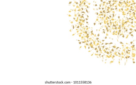 Confetti Isolated on White Background. Backdrop Can Be Removed and Changed to Any Other. Vector Pattern for Greeting Card or Poster