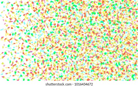 Confetti Isolated on White Background. Backdrop Can Be Removed and Changed to Any Other. Vector Pattern for Greeting Card or Poster