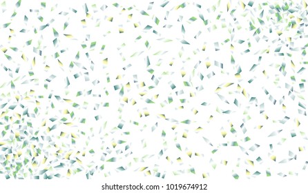 Confetti Isolated on White Background. Backdrop Can Be Removed and Changed to Any Other. Vector Pattern for Greeting Card or Poster