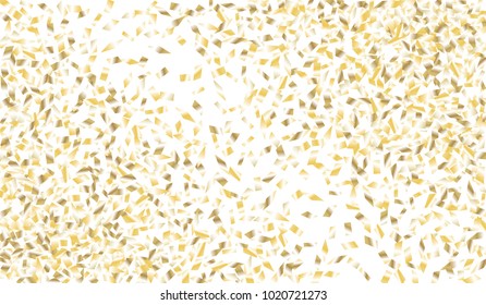 Confetti Isolated on White Background. Backdrop Can Be Removed and Changed to Any Other. Vector Pattern for Greeting Card or Poster