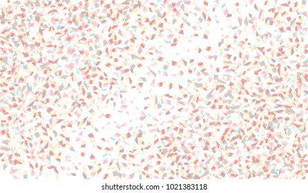 Confetti Isolated on White Background. Backdrop Can Be Removed and Changed to Any Other. Vector Pattern for Greeting Card or Poster