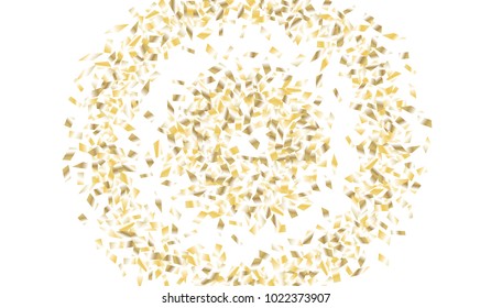 Confetti Isolated on White Background. Backdrop Can Be Removed and Changed to Any Other. Vector Pattern for Greeting Card or Poster