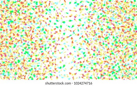 Confetti Isolated on White Background. Backdrop Can Be Removed and Changed to Any Other. Vector Pattern for Greeting Card or Poster