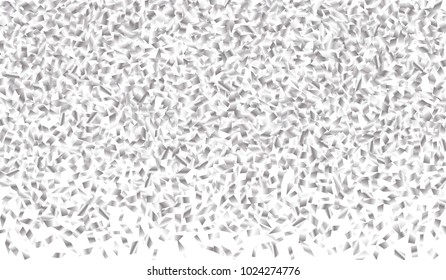 Confetti Isolated on White Background. Backdrop Can Be Removed and Changed to Any Other. Vector Pattern for Greeting Card or Poster