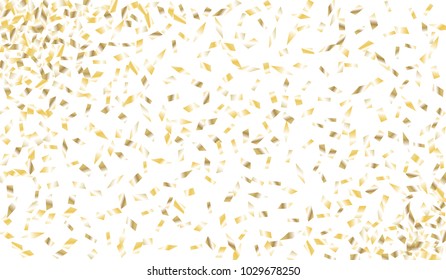 Confetti Isolated on White Background. Backdrop Can Be Removed and Changed to Any Other. Vector Pattern for Greeting Card or Poster