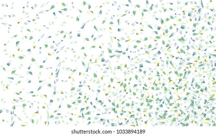 Confetti Isolated on White Background. Backdrop Can Be Removed and Changed to Any Other. Vector Pattern for Greeting Card or Poster
