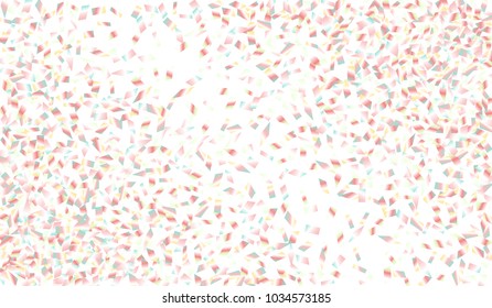 Confetti Isolated on White Background. Backdrop Can Be Removed and Changed to Any Other. Vector Pattern for Greeting Card or Poster
