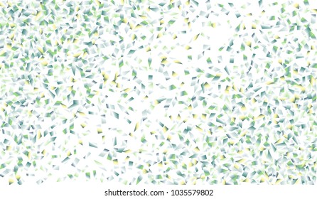 Confetti Isolated on White Background. Backdrop Can Be Removed and Changed to Any Other. Vector Pattern for Greeting Card or Poster