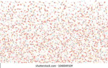 Confetti Isolated on White Background. Backdrop Can Be Removed and Changed to Any Other. Vector Pattern for Greeting Card or Poster