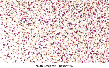 Confetti Isolated on White Background. Backdrop Can Be Removed and Changed to Any Other. Vector Pattern for Greeting Card or Poster