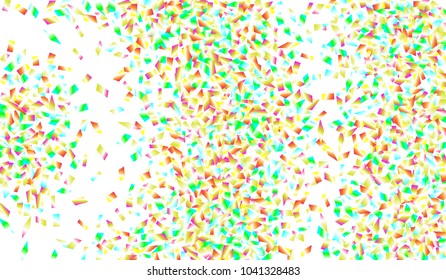 Confetti Isolated on White Background. Backdrop Can Be Removed and Changed to Any Other. Vector Pattern for Greeting Card or Poster