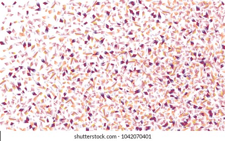 Confetti Isolated on White Background. Backdrop Can Be Removed and Changed to Any Other. Vector Pattern for Greeting Card or Poster