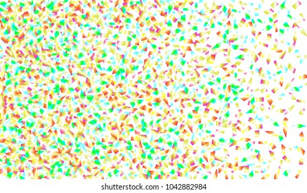 Confetti Isolated on White Background. Backdrop Can Be Removed and Changed to Any Other. Vector Pattern for Greeting Card or Poster