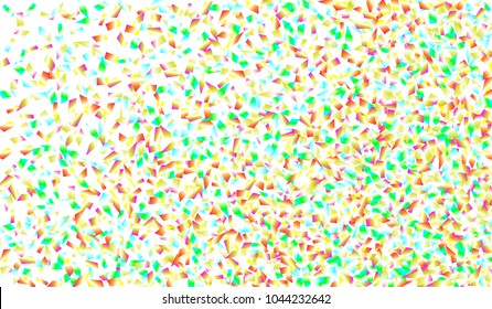 Confetti Isolated on White Background. Backdrop Can Be Removed and Changed to Any Other. Vector Pattern for Greeting Card or Poster