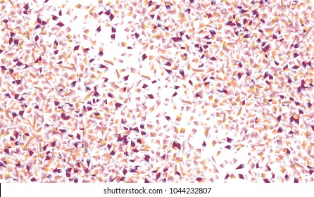 Confetti Isolated on White Background. Backdrop Can Be Removed and Changed to Any Other. Vector Pattern for Greeting Card or Poster