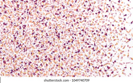Confetti Isolated on White Background. Backdrop Can Be Removed and Changed to Any Other. Vector Pattern for Greeting Card or Poster