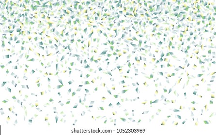 Confetti Isolated on White Background. Backdrop Can Be Removed and Changed to Any Other. Vector Pattern for Greeting Card or Poster