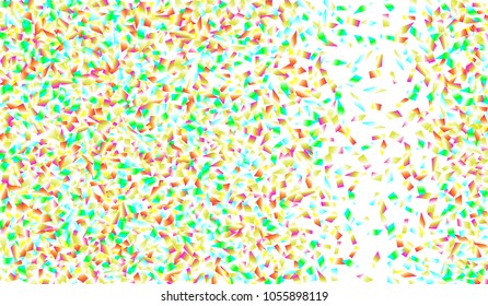 Confetti Isolated on White Background. Backdrop Can Be Removed and Changed to Any Other. Vector Pattern for Greeting Card or Poster