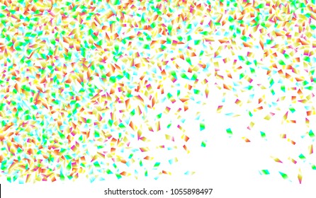 Confetti Isolated on White Background. Backdrop Can Be Removed and Changed to Any Other. Vector Pattern for Greeting Card or Poster