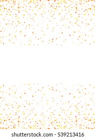 Confetti isolated on white background. Vector abstract colorful background