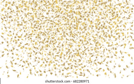 Confetti Isolated on White Background. Backdrop Can Be Removed and Changed to Any Other. Vector Pattern for Greeting Card or Poster