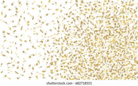 Confetti Isolated on White Background. Backdrop Can Be Removed and Changed to Any Other. Vector Pattern for Greeting Card or Poster