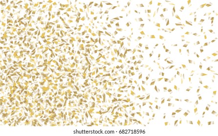 Confetti Isolated on White Background. Backdrop Can Be Removed and Changed to Any Other. Vector Pattern for Greeting Card or Poster