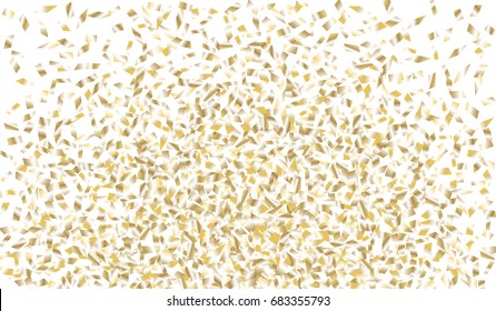 Confetti Isolated on White Background. Backdrop Can Be Removed and Changed to Any Other. Vector Pattern for Greeting Card or Poster