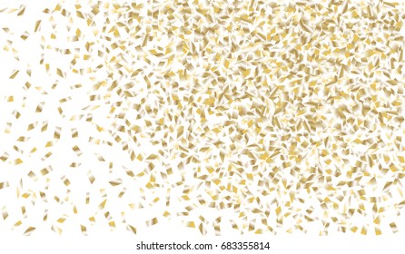 Confetti Isolated on White Background. Backdrop Can Be Removed and Changed to Any Other. Vector Pattern for Greeting Card or Poster