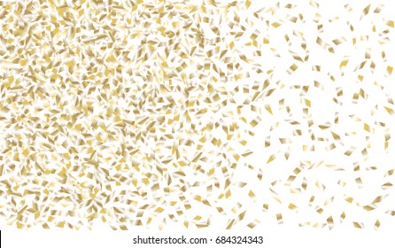 Confetti Isolated on White Background. Backdrop Can Be Removed and Changed to Any Other. Vector Pattern for Greeting Card or Poster