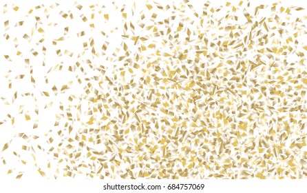 Confetti Isolated on White Background. Backdrop Can Be Removed and Changed to Any Other. Vector Pattern for Greeting Card or Poster