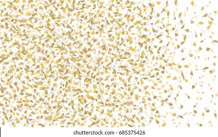 Confetti Isolated on White Background. Backdrop Can Be Removed and Changed to Any Other. Vector Pattern for Greeting Card or Poster